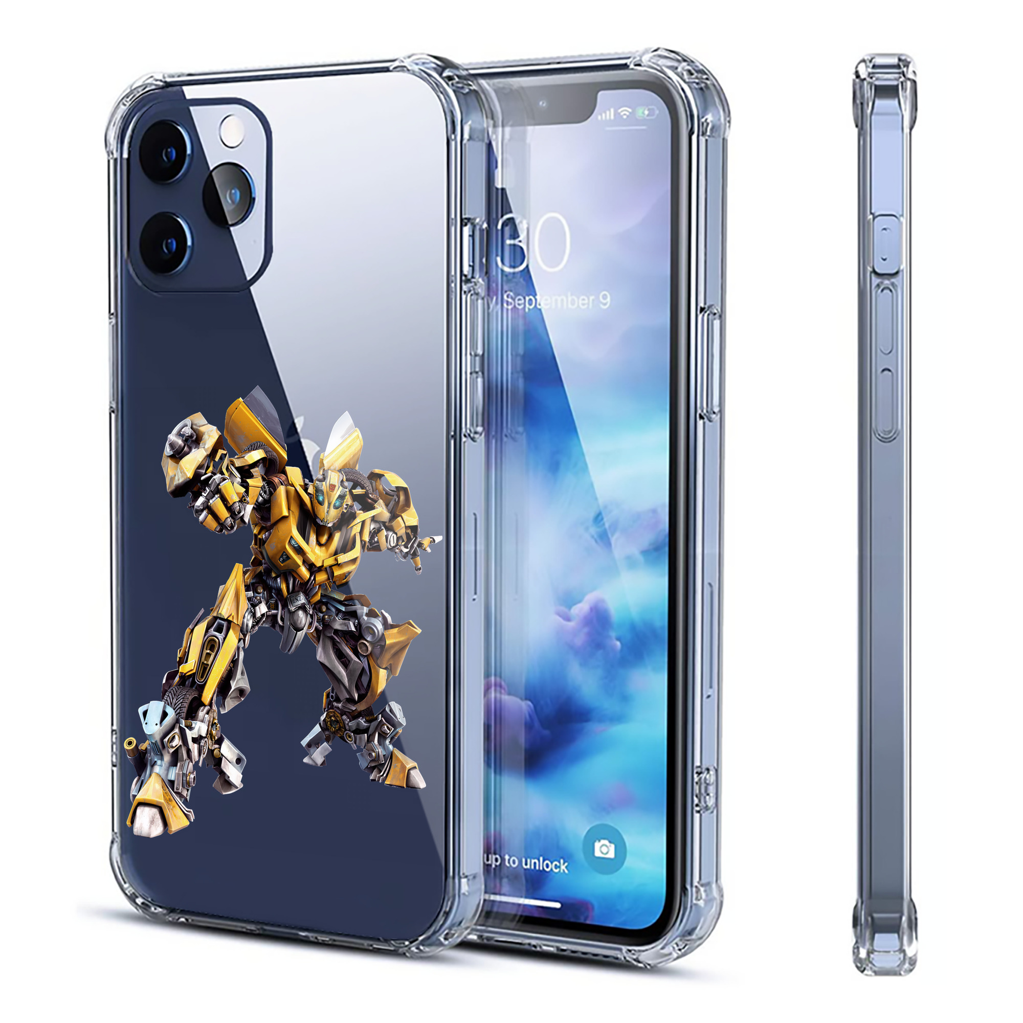 （画像用） Transformers トランスフォーマー 【iPhone 12シリーズ対応】透明スマホケース（クリアソフトケース）